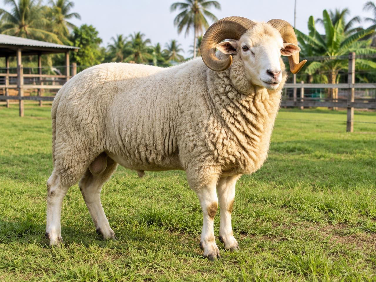 Rams & goats at Bomar Farms